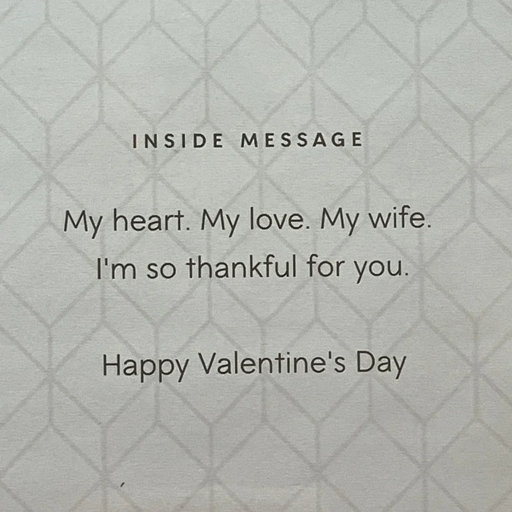 Hallmark‎ Signature Valentine's Day 3D Card / Env. / Flower Bouquet Love / Wife